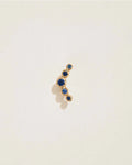Molten Crescent Stud