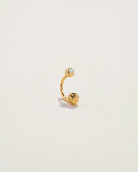 Molten Hook by Pamela Love – Piercing in #product_material# (#product_color#).  molten-hook-opal