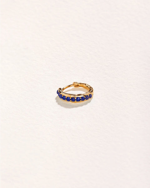 8mm Molten Pavé Huggie by Pamela Love – Piercing in #product_material# (#product_color#). 