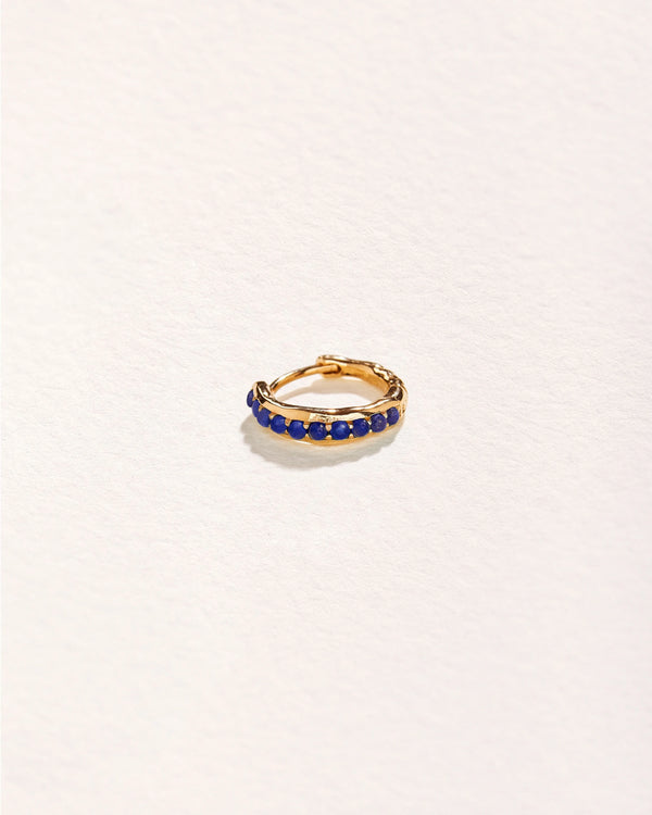 8mm Molten Pavé Huggie by Pamela Love – Piercing in #product_material# (#product_color#). 