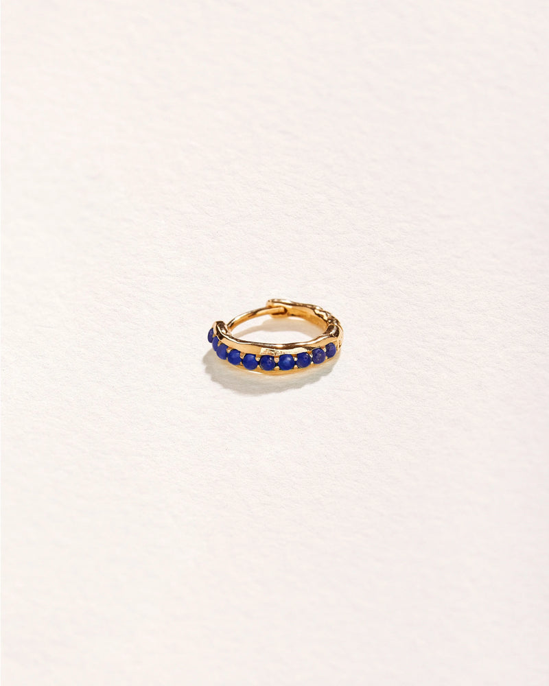 8mm Molten Pavé Huggie by Pamela Love – Piercing in #product_material# (#product_color#). 