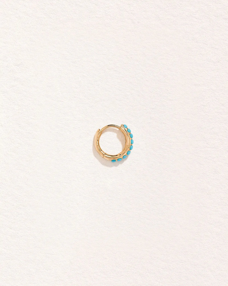 8mm Molten Pavé Huggie by Pamela Love – Piercing in #product_material# (#product_color#). 