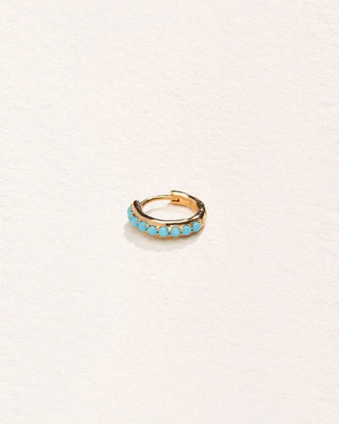 8mm Molten Pavé Huggie by Pamela Love – Piercing in #product_material# (#product_color#). 