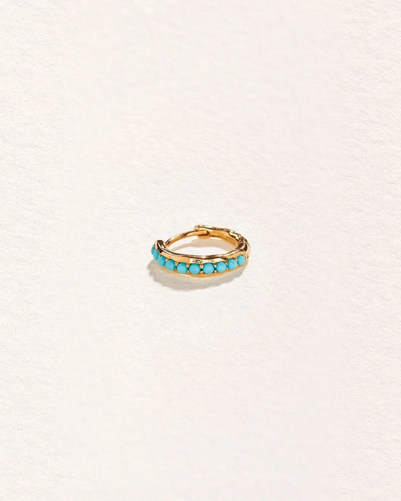 10mm Molten Pavé Huggie by Pamela Love – Piercing in #product_material# (#product_color#). 