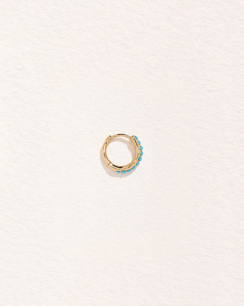 10mm Molten Pavé Huggie by Pamela Love – Piercing in #product_material# (#product_color#). 