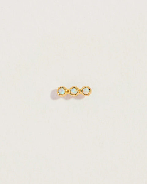 Molten Triple Dot Stud by Pamela Love – Piercing in #product_material# (#product_color#).  molten-triple-dot-stud-opal