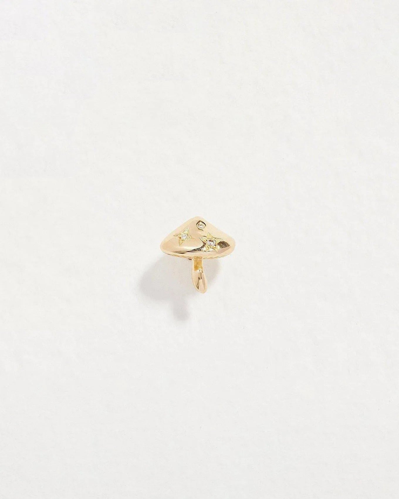 Mushroom Stud - Gold Mushroom Stud Earring - Pamela Love