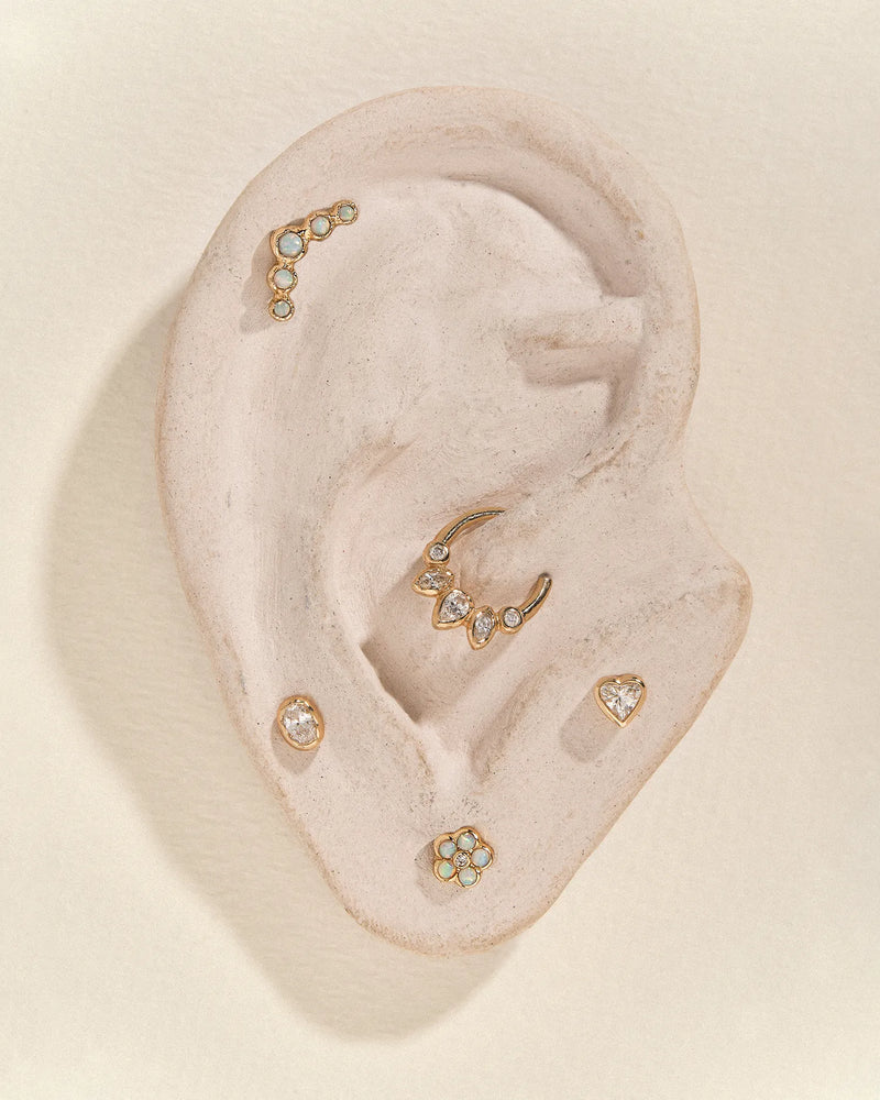 Nugget Stud by Pamela Love – Piercing in #product_material# (#product_color#). 