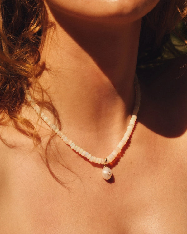 Opal Rondelle Chain by Pamela Love – Necklaces in #product_material# (#product_color#). 