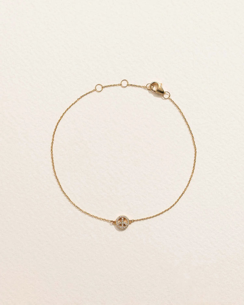 Pavé Peace Bracelet by Pamela Love – Bracelets in #product_material# (#product_color#). 