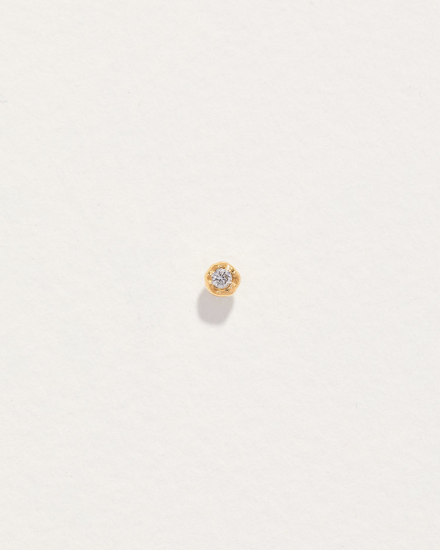 Pamela Love Petite Nugget Stud - Push Pin In Gold