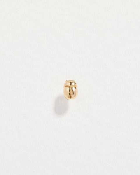 Scarab Stud by Pamela Love – Piercing in #product_material# (#product_color#).  scarab-stud-earring