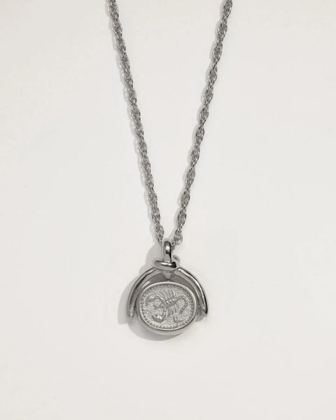 Scorpio Spinner Pendant by Pamela Love – Necklaces in #product_material# (#product_color#).  scorpio-spinner-pendant-copy