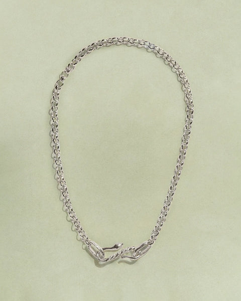 Serpent Chain by Pamela Love – Necklaces in #product_material# (#product_color#).  serpent-chain-silver