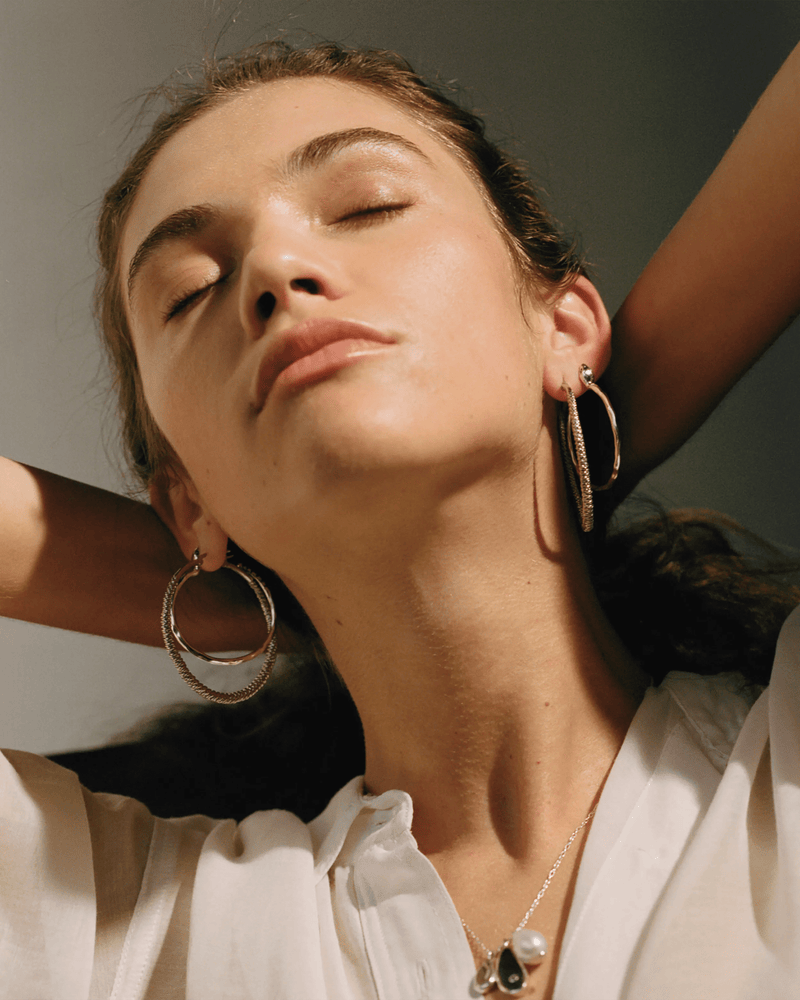 Serpente Hoop by Pamela Love – Earrings in #product_material# (#product_color#). 