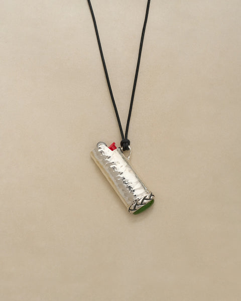 Mini Fiamma Necklace by Pamela Love – Necklaces in #product_material# (#product_color#).  small-lighter-cover-2