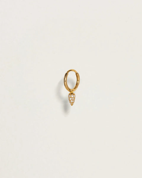 Spike Huggie by Pamela Love – Piercing in #product_material# (#product_color#).  spike-huggie-gold-1
