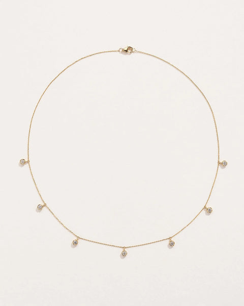 Diamond Station Droplet Necklace by Pamela Love – Necklaces in #product_material# (#product_color#). 