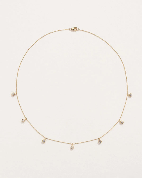 Diamond Station Droplet Necklace by Pamela Love – Necklaces in #product_material# (#product_color#). 