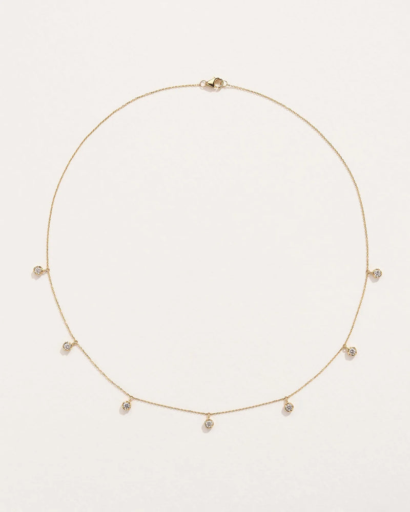 Diamond Station Droplet Necklace by Pamela Love – Necklaces in #product_material# (#product_color#). 