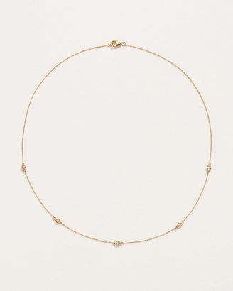 Diamond Station Necklace