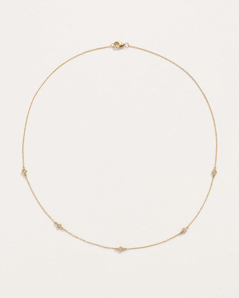 Diamond Station Necklace by Pamela Love – Necklaces in #product_material# (#product_color#). 