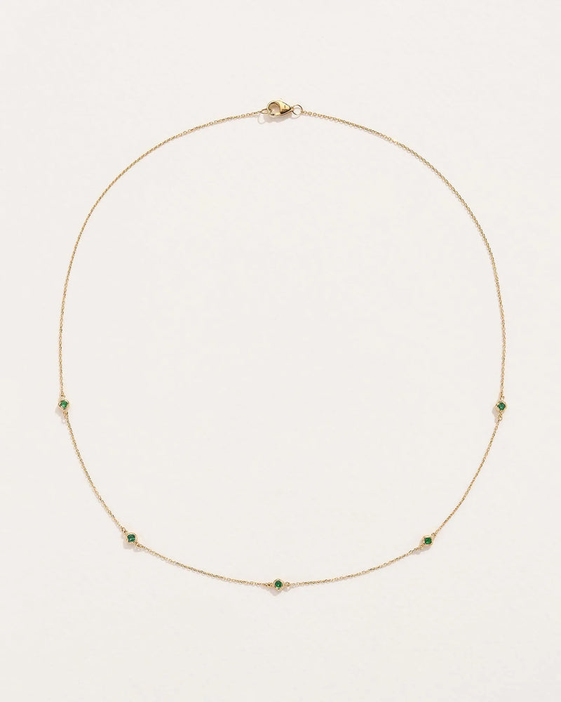Emerald Station Necklace by Pamela Love – Necklaces in #product_material# (#product_color#). 