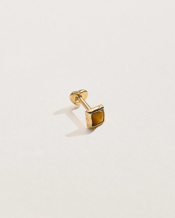 Stone Pyramid Stud by Pamela Love – Piercing in #product_material# (#product_color#). 