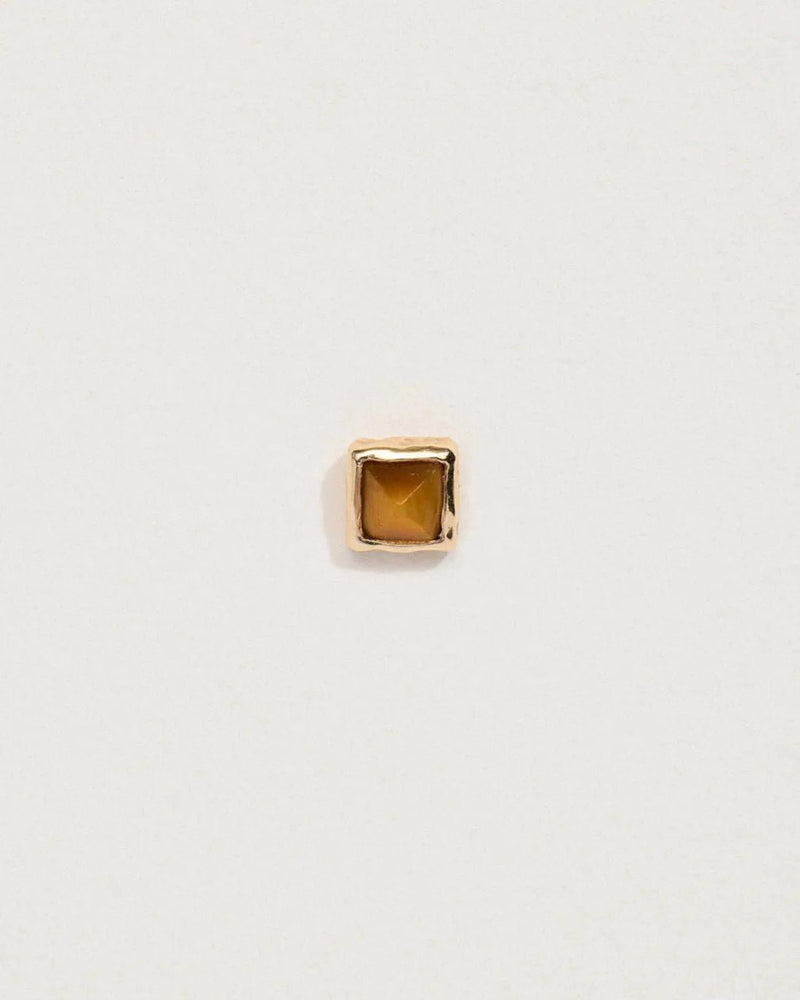 Stone Pyramid Stud by Pamela Love – Piercing in #product_material# (#product_color#). 