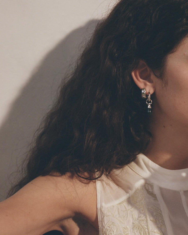 Stone Tube hoop by Pamela Love – Earrings in #product_material# (#product_color#).