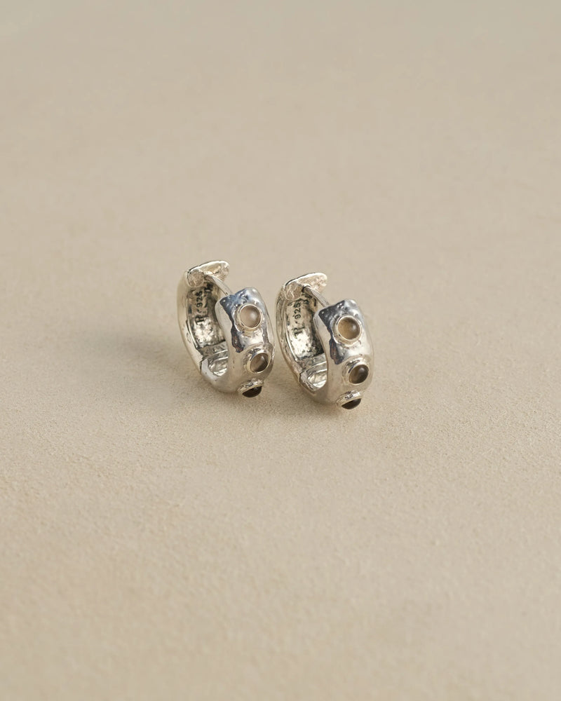 Stone Tube hoop by Pamela Love – Earrings in #product_material# (#product_color#). 