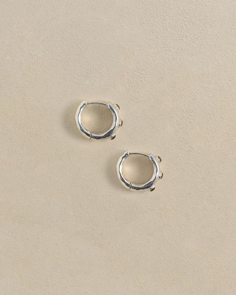 Stone Tube hoop by Pamela Love – Earrings in #product_material# (#product_color#). 