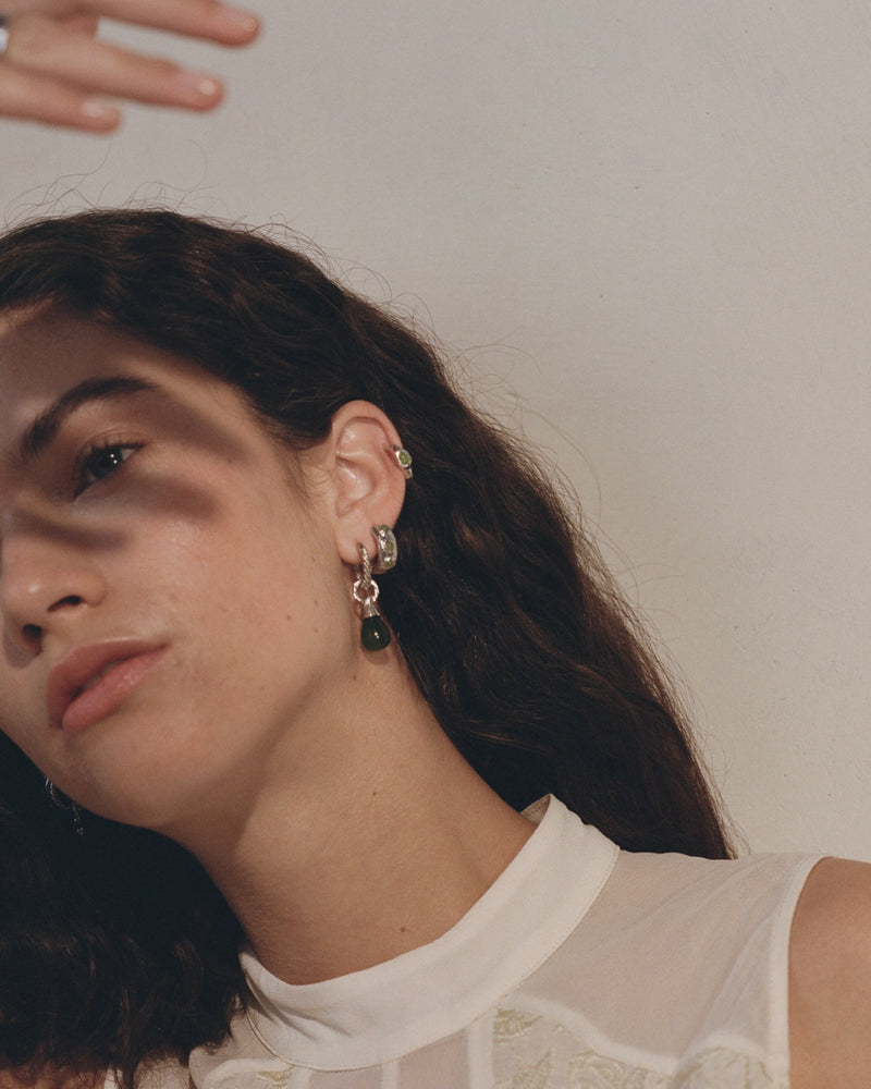 Stone Tube hoop by Pamela Love – Earrings in #product_material# (#product_color#).