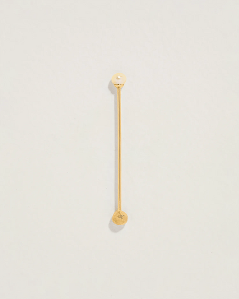 Straight Barbell by Pamela Love – Piercing in #product_material# (#product_color#).  straight-barbell-pearl