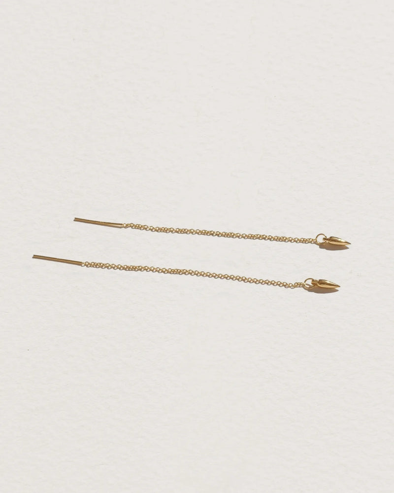 Suspension Ear Threaders by Pamela Love – Earrings in #product_material# (#product_color#). 