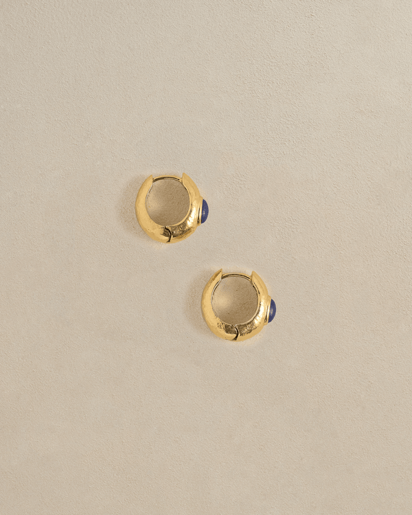 Tapered Stone Hoop by Pamela Love – Earrings in #product_material# (#product_color#).