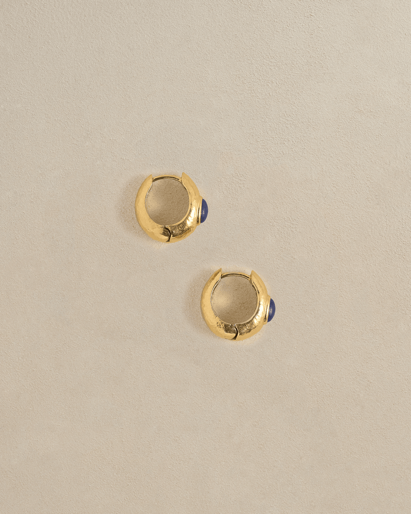 Tapered Stone Hoop by Pamela Love – Earrings in #product_material# (#product_color#).