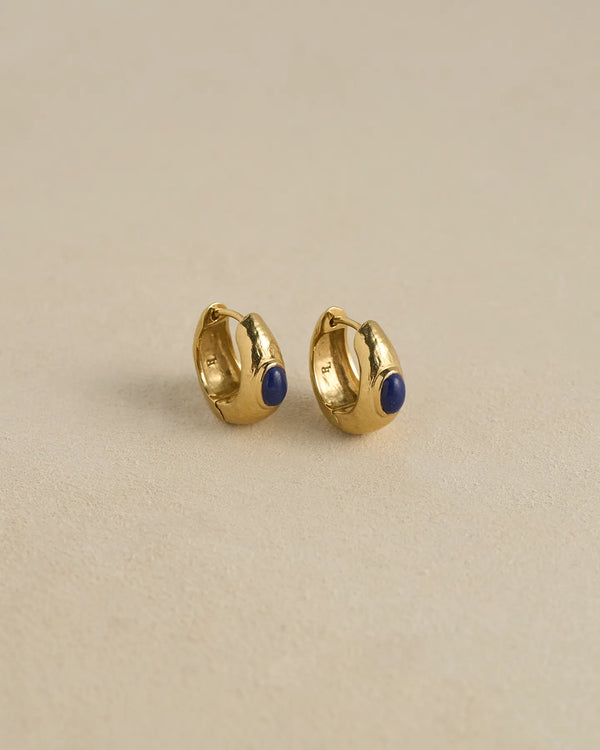 Tapered Stone Hoop by Pamela Love – Earrings in #product_material# (#product_color#). 