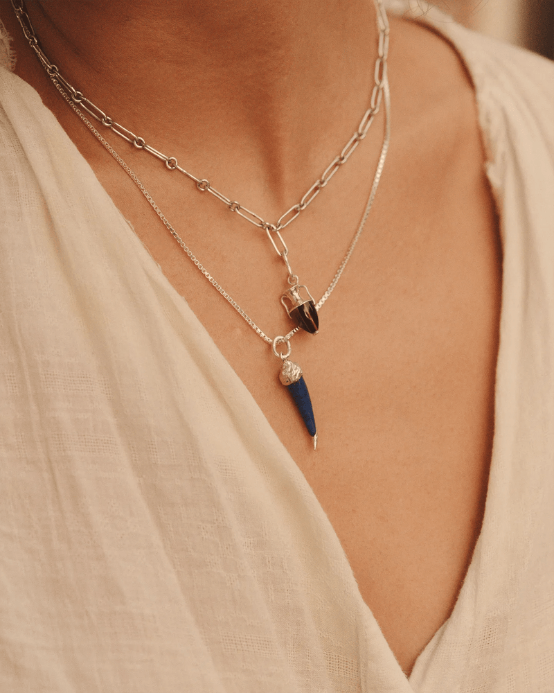 Thin Box Chain by Pamela Love – Necklaces in #product_material# (#product_color#). 