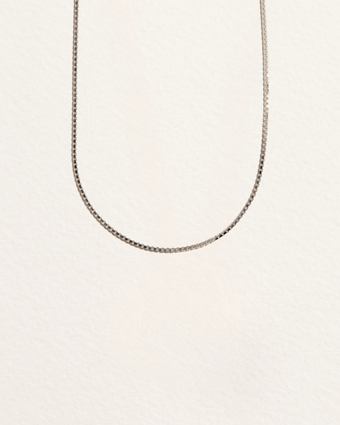 Thin Box Chain by Pamela Love – Necklaces in #product_material# (#product_color#). 
