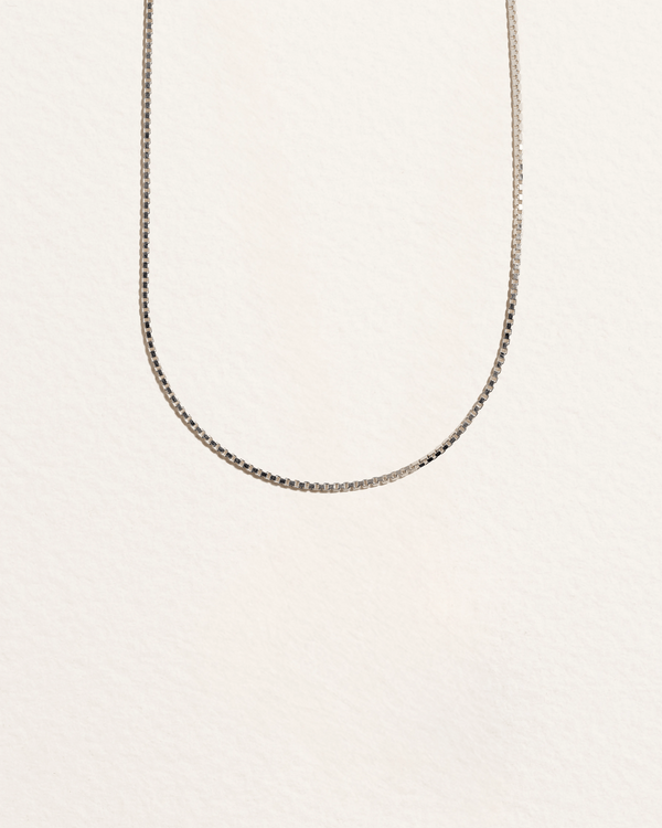 Thin Box Chain by Pamela Love – Necklaces in #product_material# (#product_color#). 