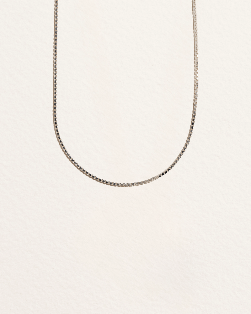 Thin Box Chain by Pamela Love – Necklaces in #product_material# (#product_color#). 