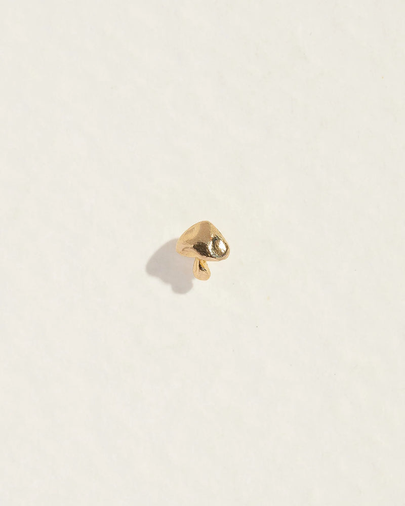 Tiny Mushroom Stud by Pamela Love – Piercing in #product_material# (#product_color#). 