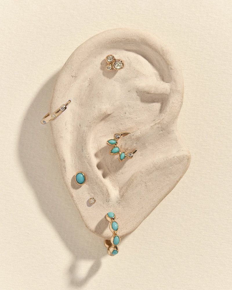 Molten Trio Stud by Pamela Love – Piercing in #product_material# (#product_color#). 