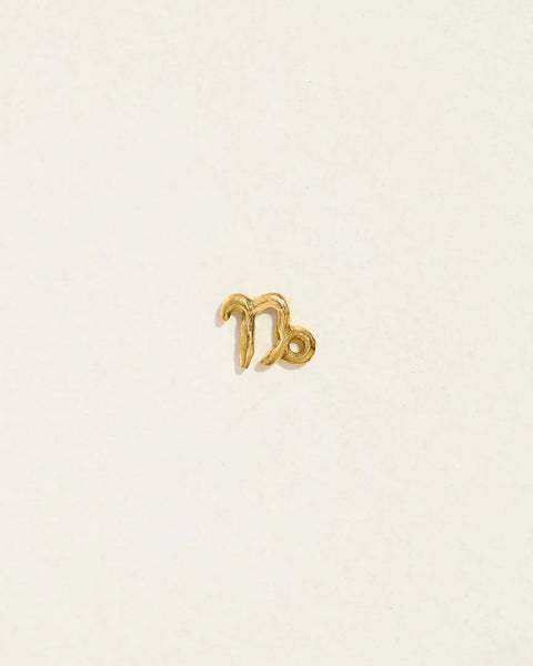 Capricorn Stud by Pamela Love – Piercing in #product_material# (#product_color#).  zodiac-gold-capricorn-stud-piercing
