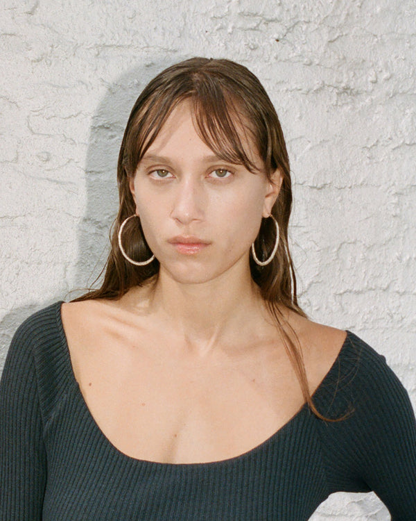 oversize hoop earrings