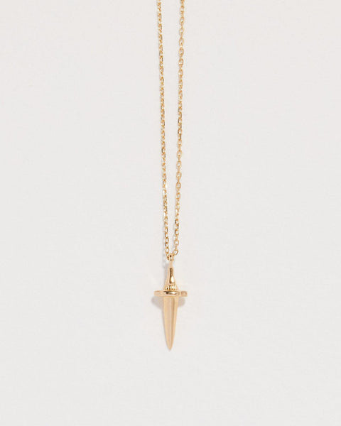 gold dagger necklace