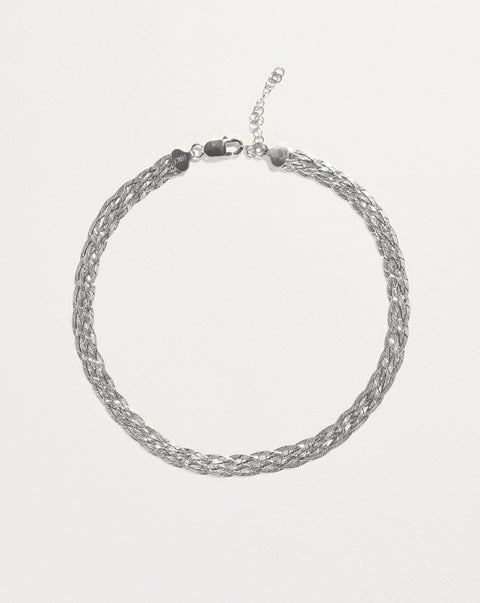 silver herringbone chain