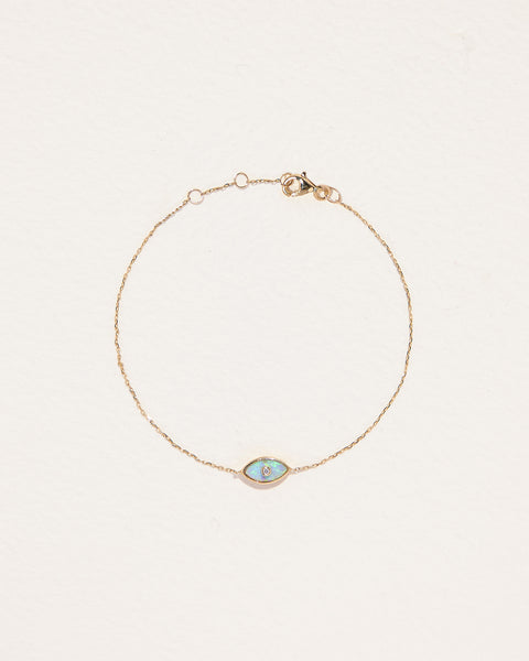 gibson opal eye bracelet with diamond