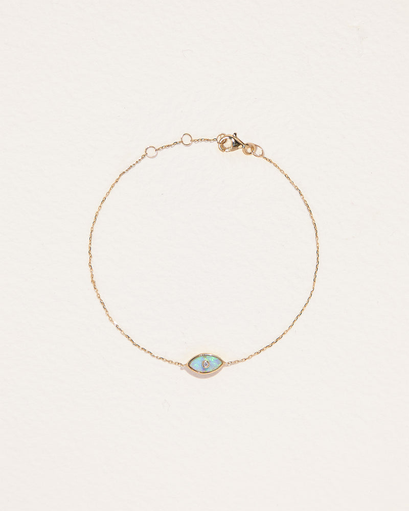 gibson opal eye bracelet with diamond